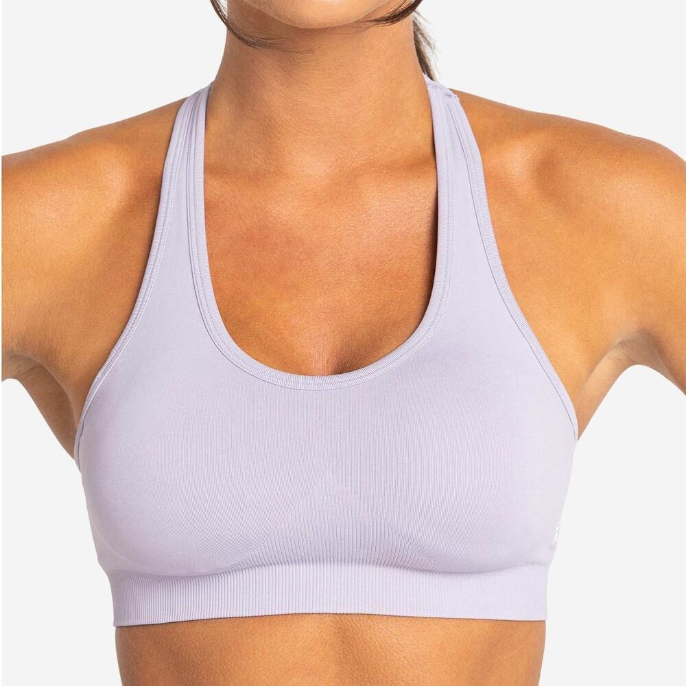 Pursue Fitness Lilac Lavender Move Seamless Sports Bra Gym Shorts Set Size XS/S